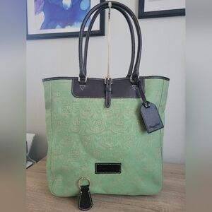 Dooney & Bourke Large Green Tote Bag